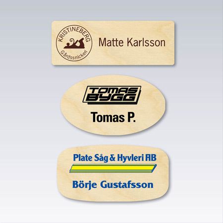 Välj mellan rektangulär, oval eller TV formad bricka.