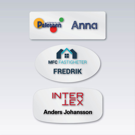 Välj mellan rektangulär, oval eller TV formad bricka.