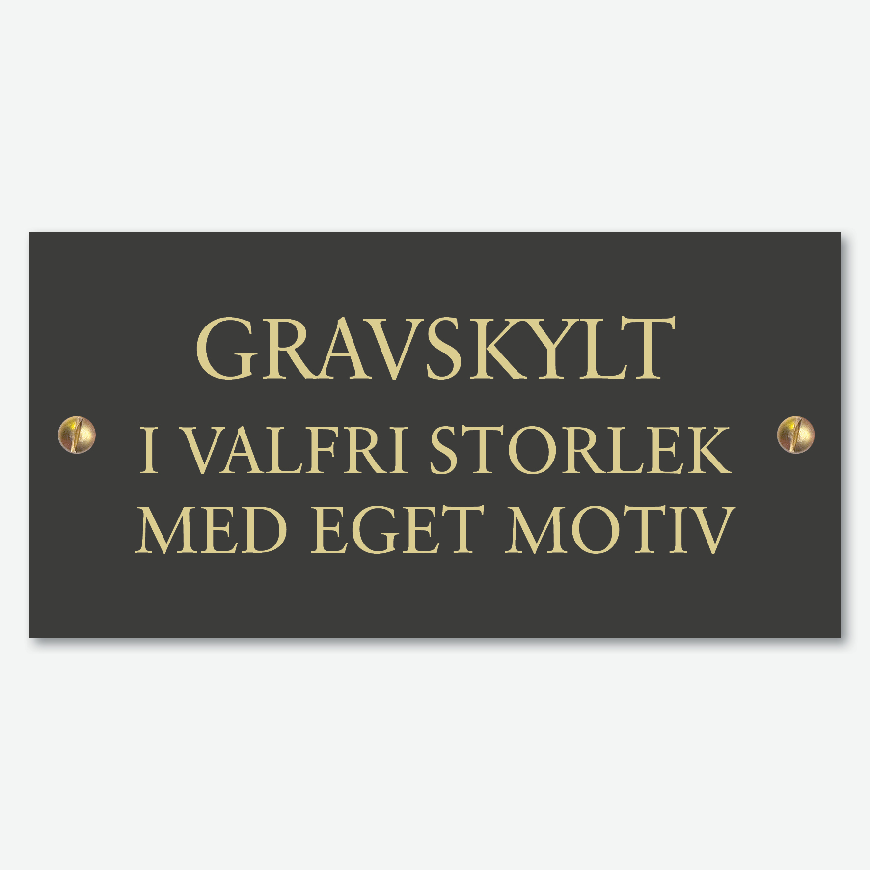 Djupgraverat motiv i 7 mm mässing - Valfri storlek och motiv